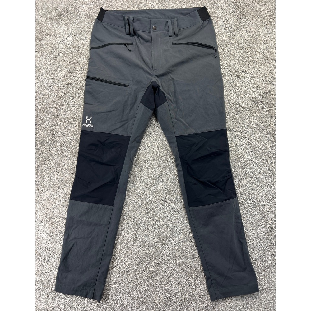 Haglofs Mens Rugged Flex Pants Magnetite Black Hiking Trekking 605212 Size 34